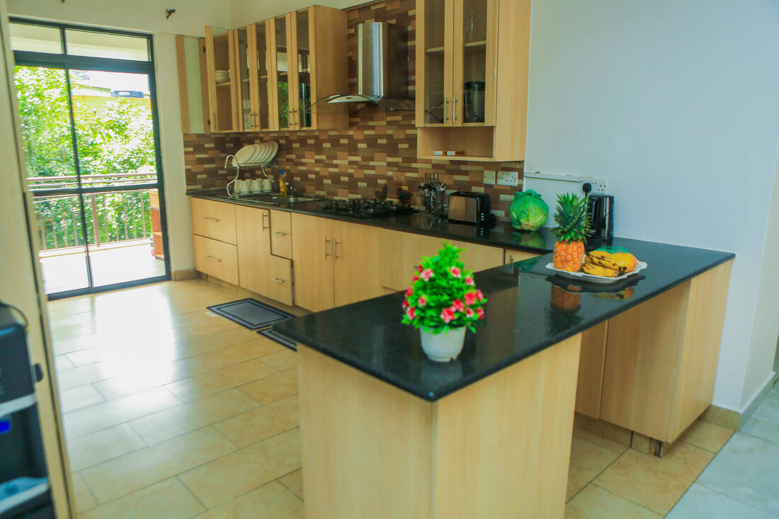 Fitted kitchen with breakfast bar, Westlands, Nairobi