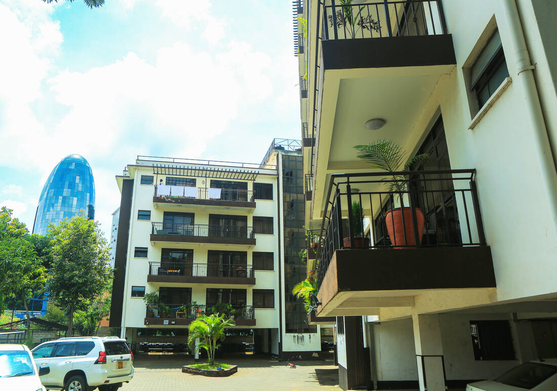 Westlands skyline with the GTC tower, near our Nairobi residence